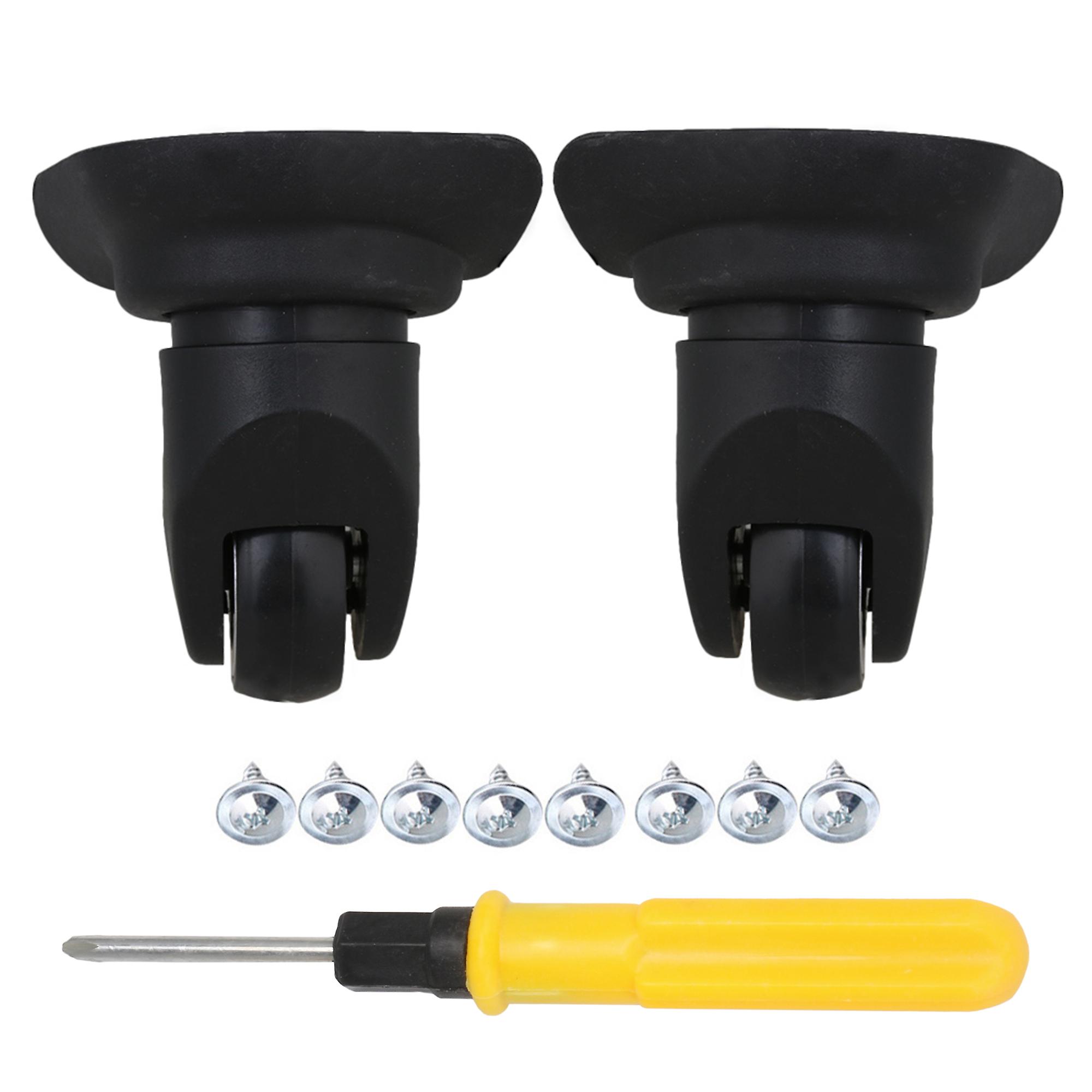 2PCS Wheels Luggage DIY Accessories Left & Right 10x9.3x4.8cm