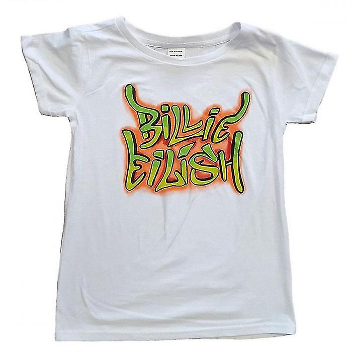 Billie Eilish Childrens/Kids Graffiti Cotton T-Shirt