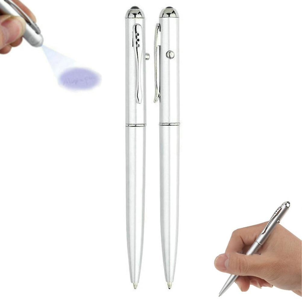 2 Pack Invisible Ink Pen with UV Light for Secret Message, Fake Money Detector, Party Favors, Birthday, Christmas, for Kids