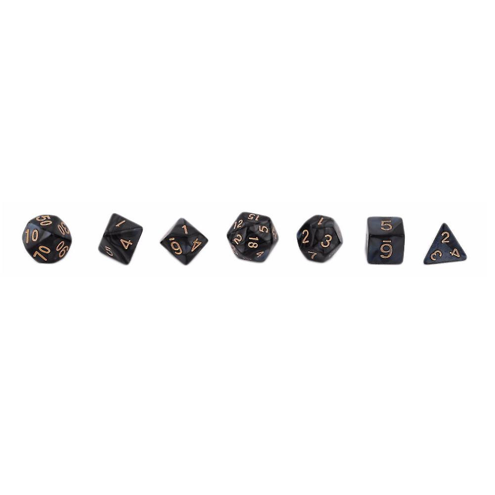 7Pcs KTV Party Multicolor Polyhedral Numbers Dice Table Board Game Supply Gift