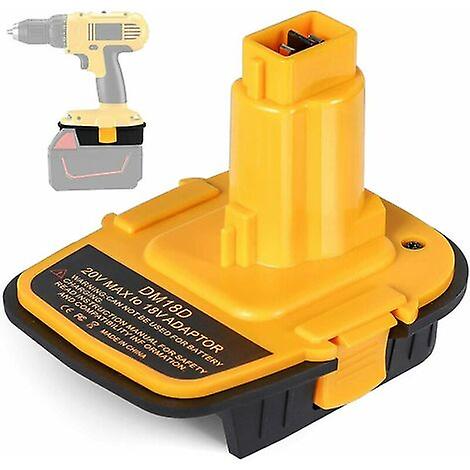 DM18D Adattatore per batteria DCA1820 con USB per Dewalt 20V/18V per Milwaukee M18 18V Batteria al litio DCB204 DCB205 Convertitore per Dewalt 18V/...