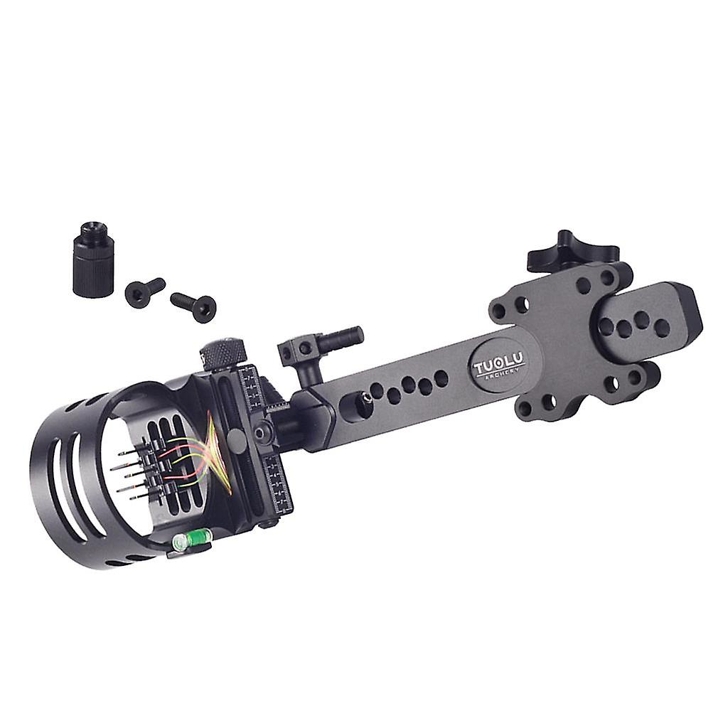 Micro Adjust 5 Pin .019" Compound Bow Sight Archery Accessory Black