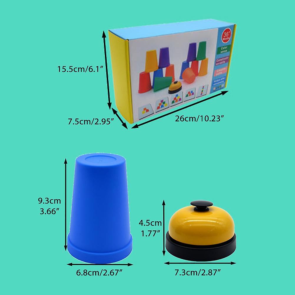 Children Stacking Cups Quick Stacks Cups Sports Speed Training Game Classic Interactive Challenge Competition Party Toy