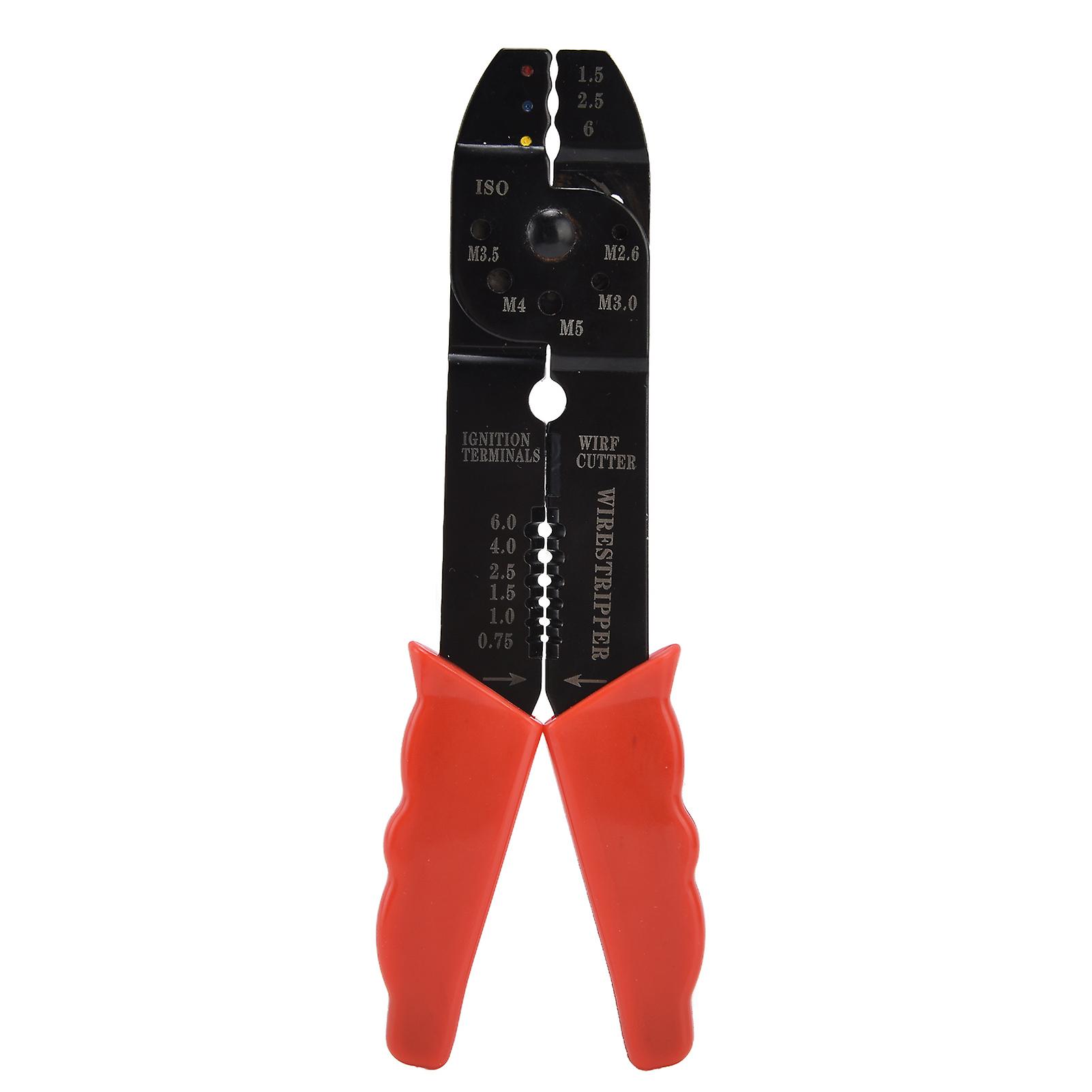 Cable Stripper Multifunctional Manual Point Pressing Electrician Crimping Pliers Tool
