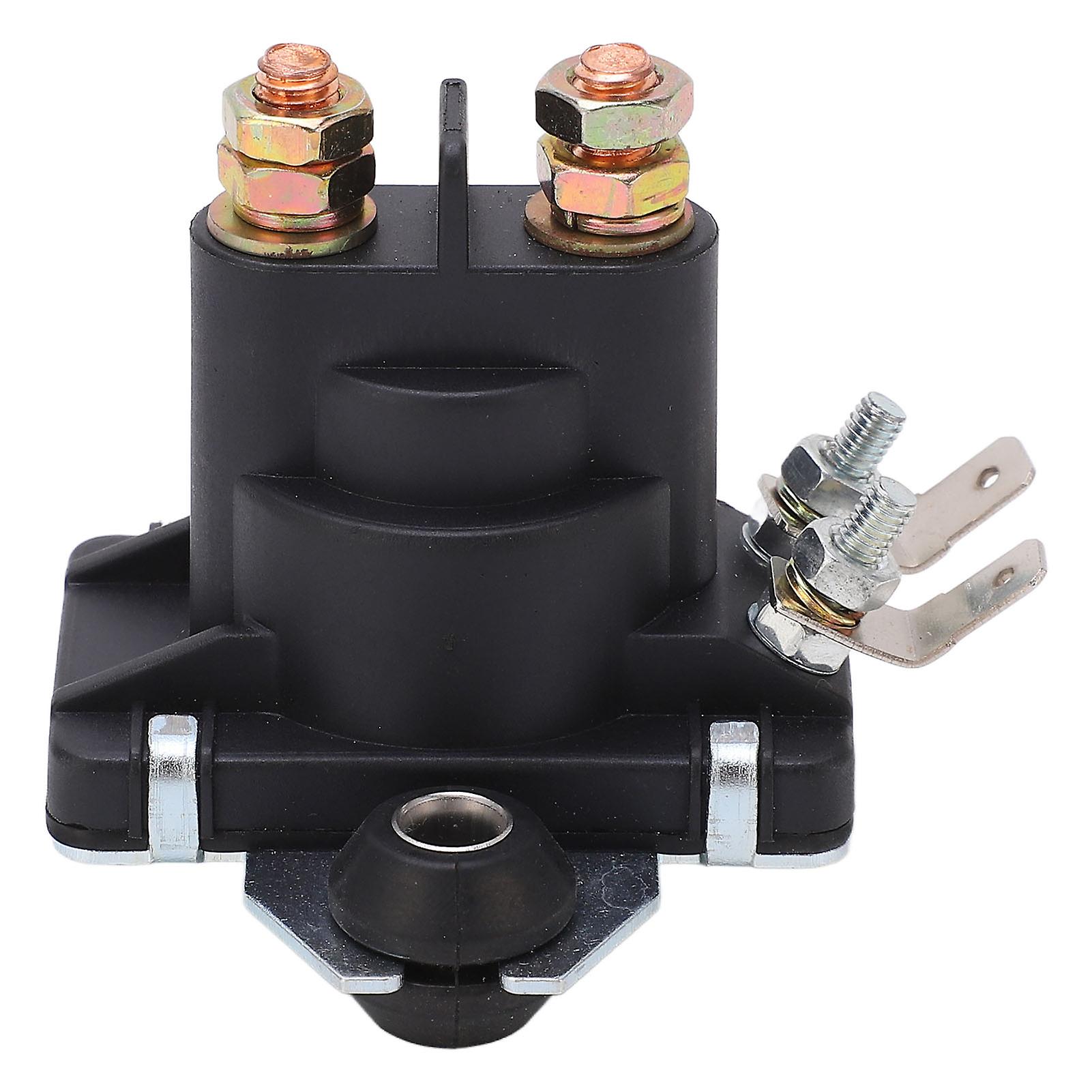 Ouitble 12V Sole Relay Starter Sole Relay, 12V Magnetic Switching Relay Replacement for Snowmobile and Lawn Mower, Good Conductivity,