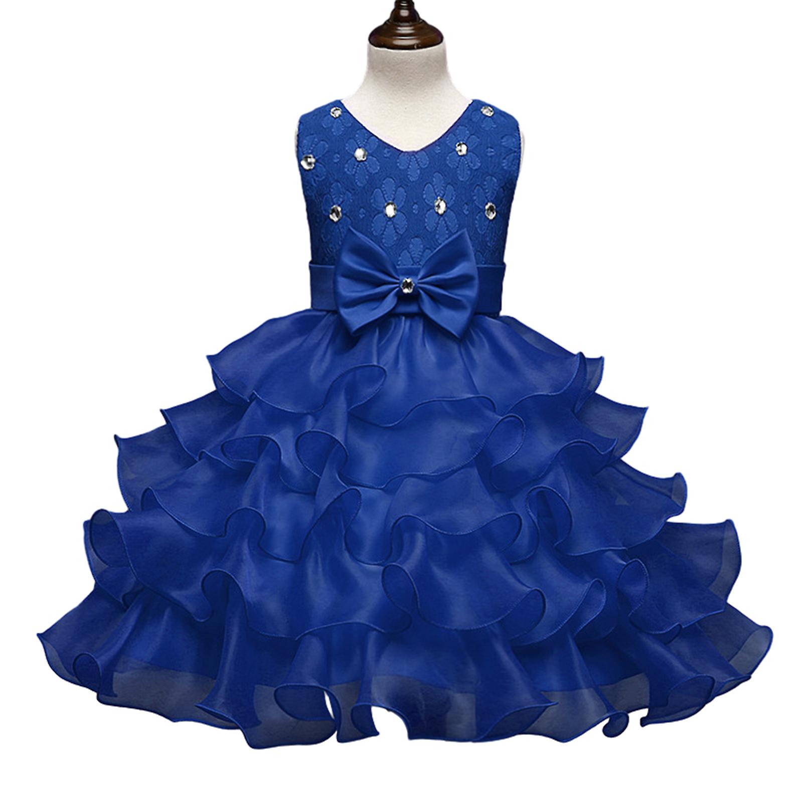 Shiny Sleeveless Dresses with Bowknot Skin-Friendly Breathable Clothes for Shows Activities