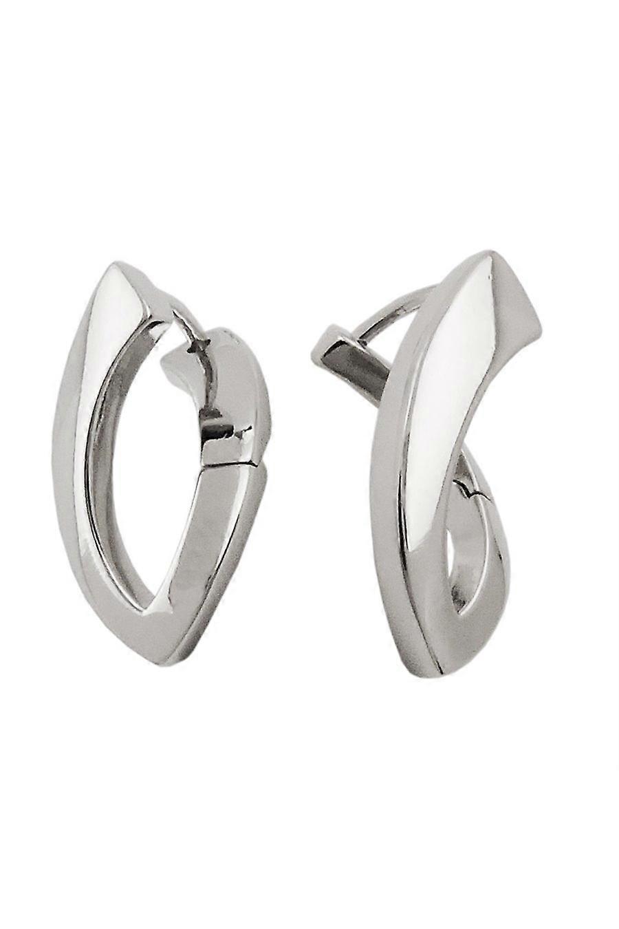 Hoop Earrings Rhodium Plated Silver 925 - Gl93230