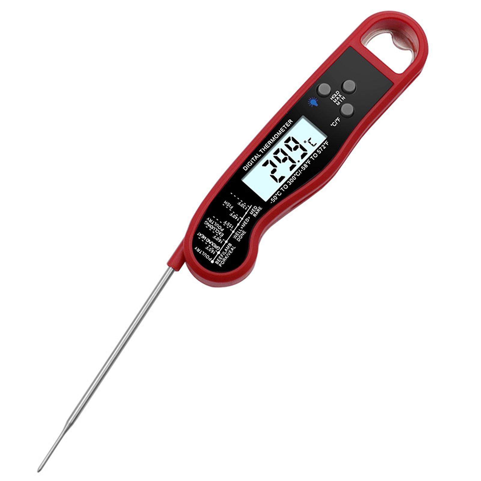 Instant Read Meat Thermometer Foldable Probe Digital Cooking Thermometer with Backlight Precise