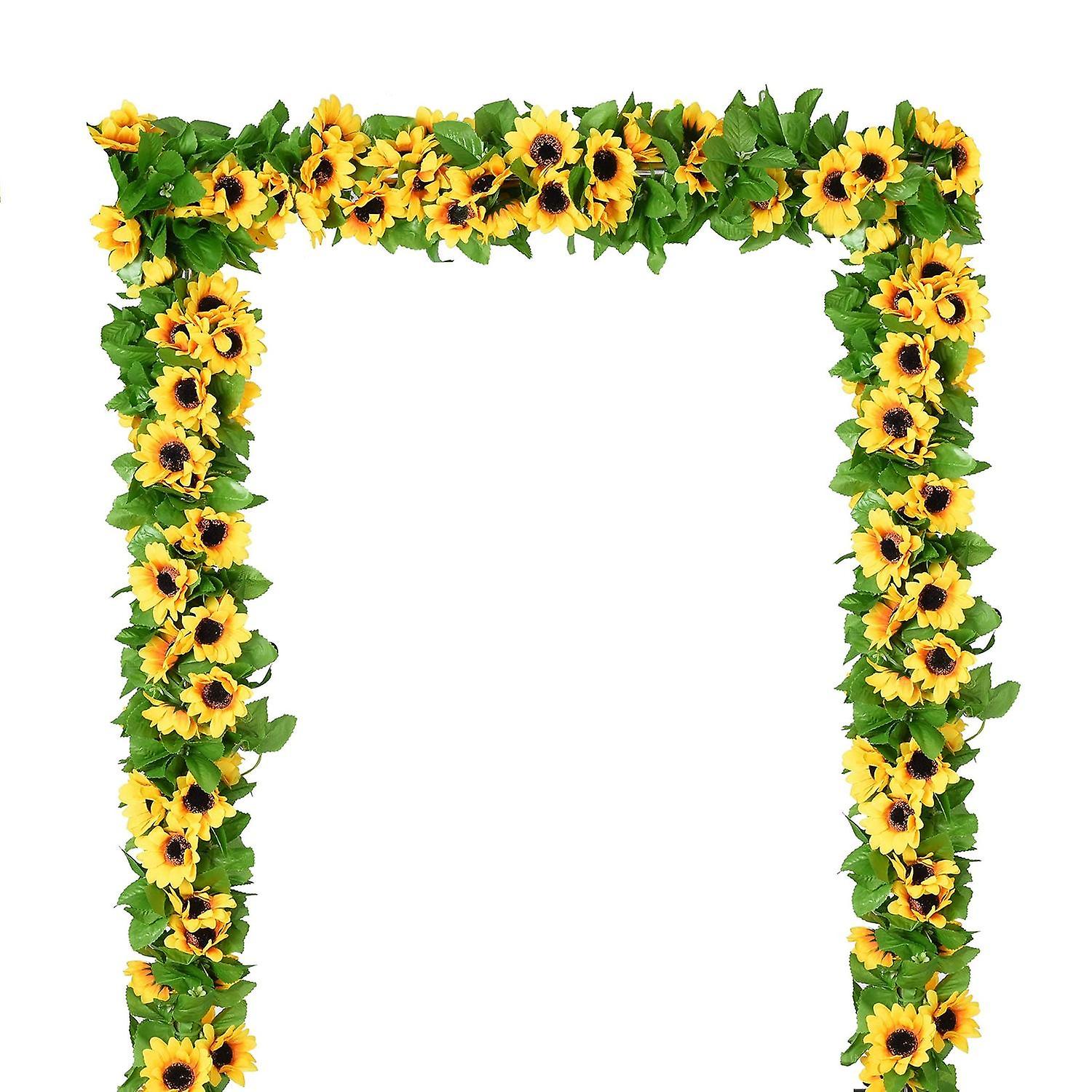 4 db művirág napraforgó girland napraforgó szőlő művirág