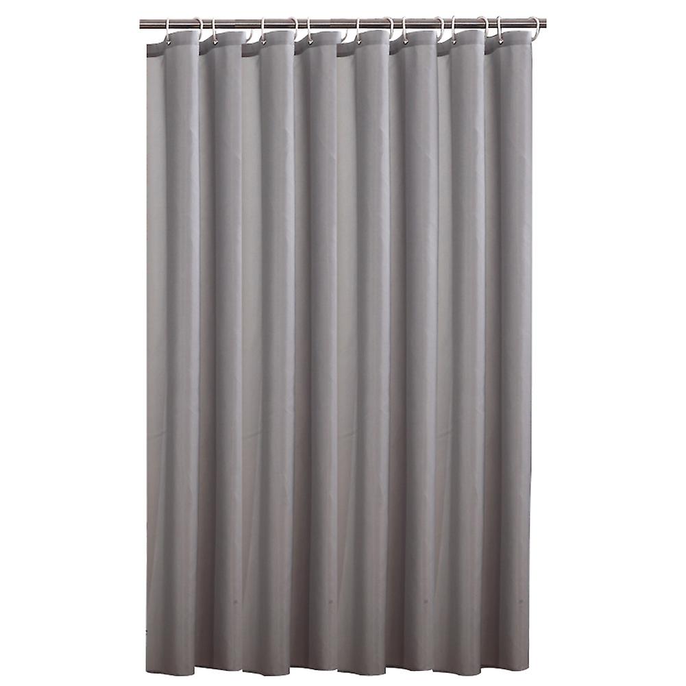 Durable Waterproof Mildew-proof Lightproof Bathroom Curtain with Hooks(1#)