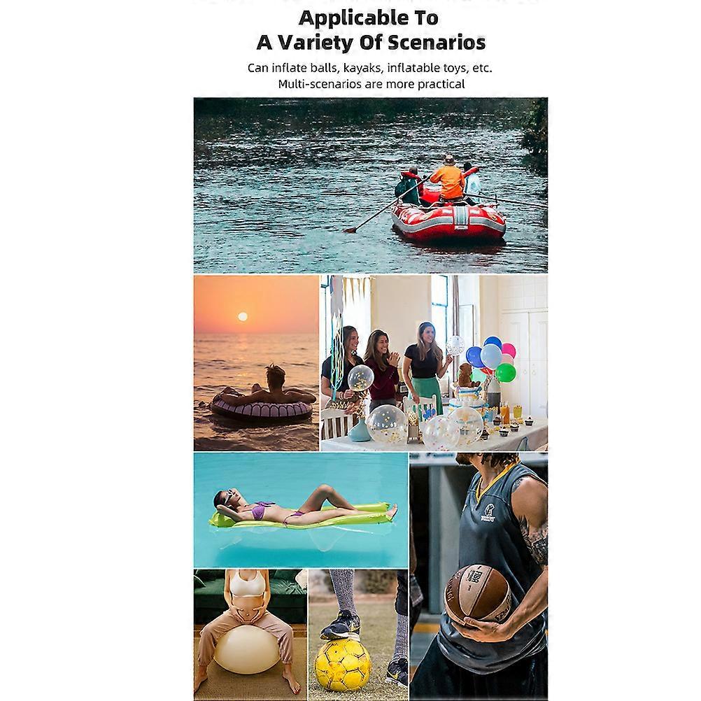 Mini Portable Air Compressor Pump 13x4x4.6cm Black 18psi