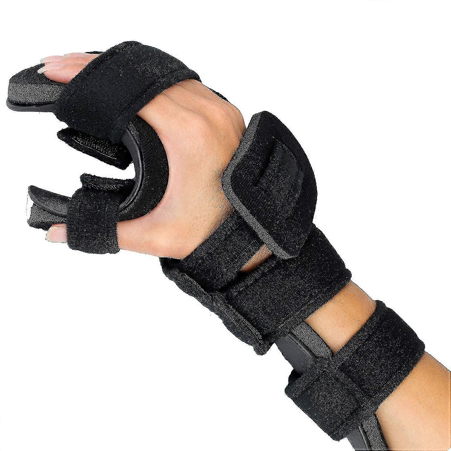 Stroke Hand Splint- Soft Resting Hand Splint For Flexion Contractures, Comfortably Stretch And Rest Hands For Long Term Ease With Functional H