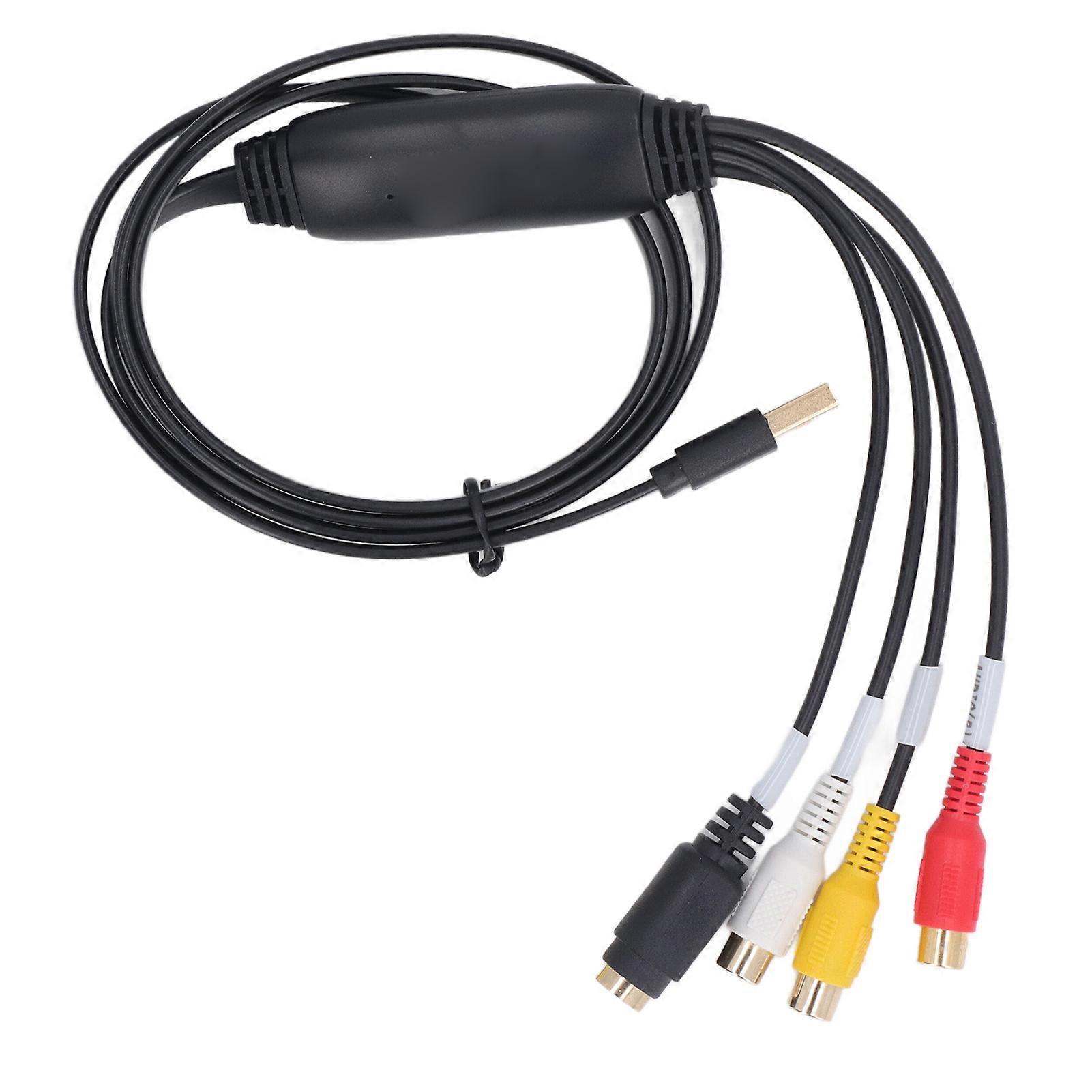 Video Capture Card USB to RCA S Video Converter Adapter Capture Card for Recording PC