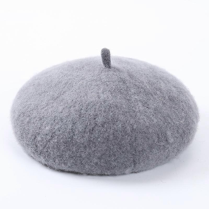 Women's wool beret warm winter hat camel