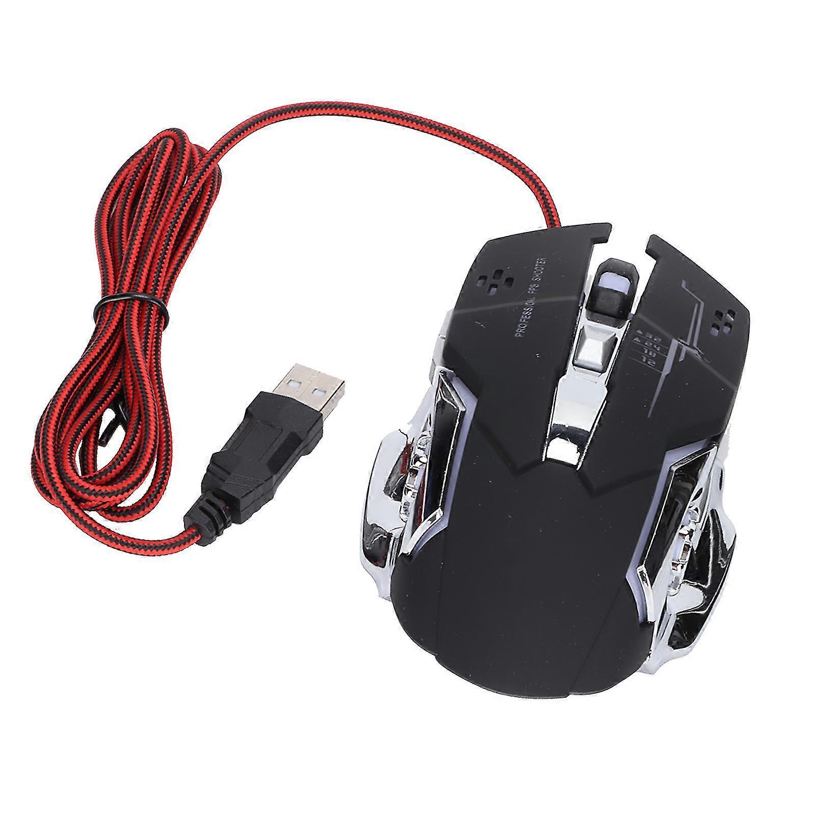 Wired with Adjustable Lighting USB Optical Computer Accessories