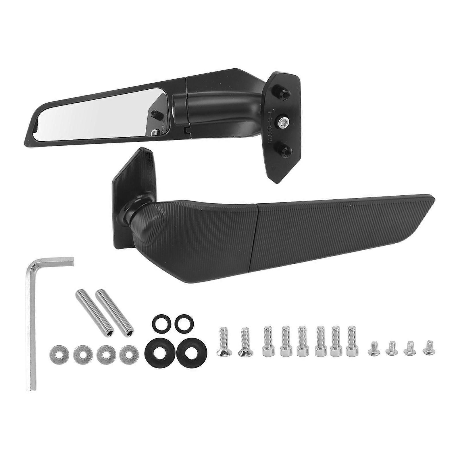 Motorcycle Wind Wing Mirror Rotatable Rearview Mirror Replacement for SUZUKI GSXR 1000 20172021 E2U511