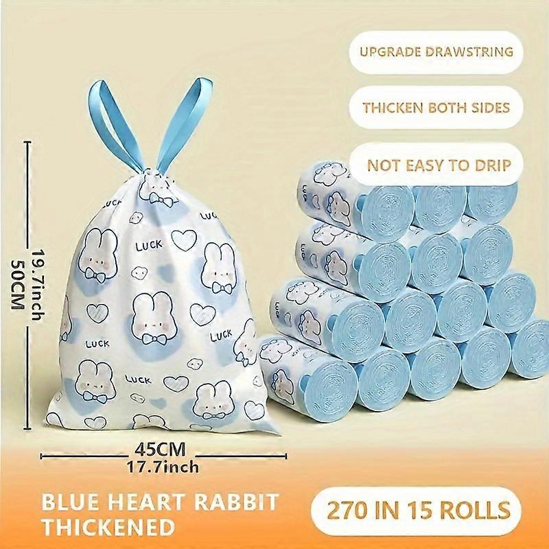 54-Pack Multi-Room Drawstring Trash Bags - Thick, Leakproof & Automatic-Sealing For Easy Home & Office Cleanup