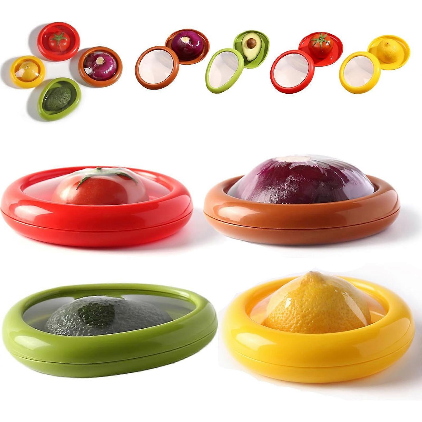 Silicone Fruit Storage Box, Silicone Fruit Storage Containers, Reusable Fruit Vegetable Containers for Fridge Keep Fresh, for Onions, Lemons,Potatoes