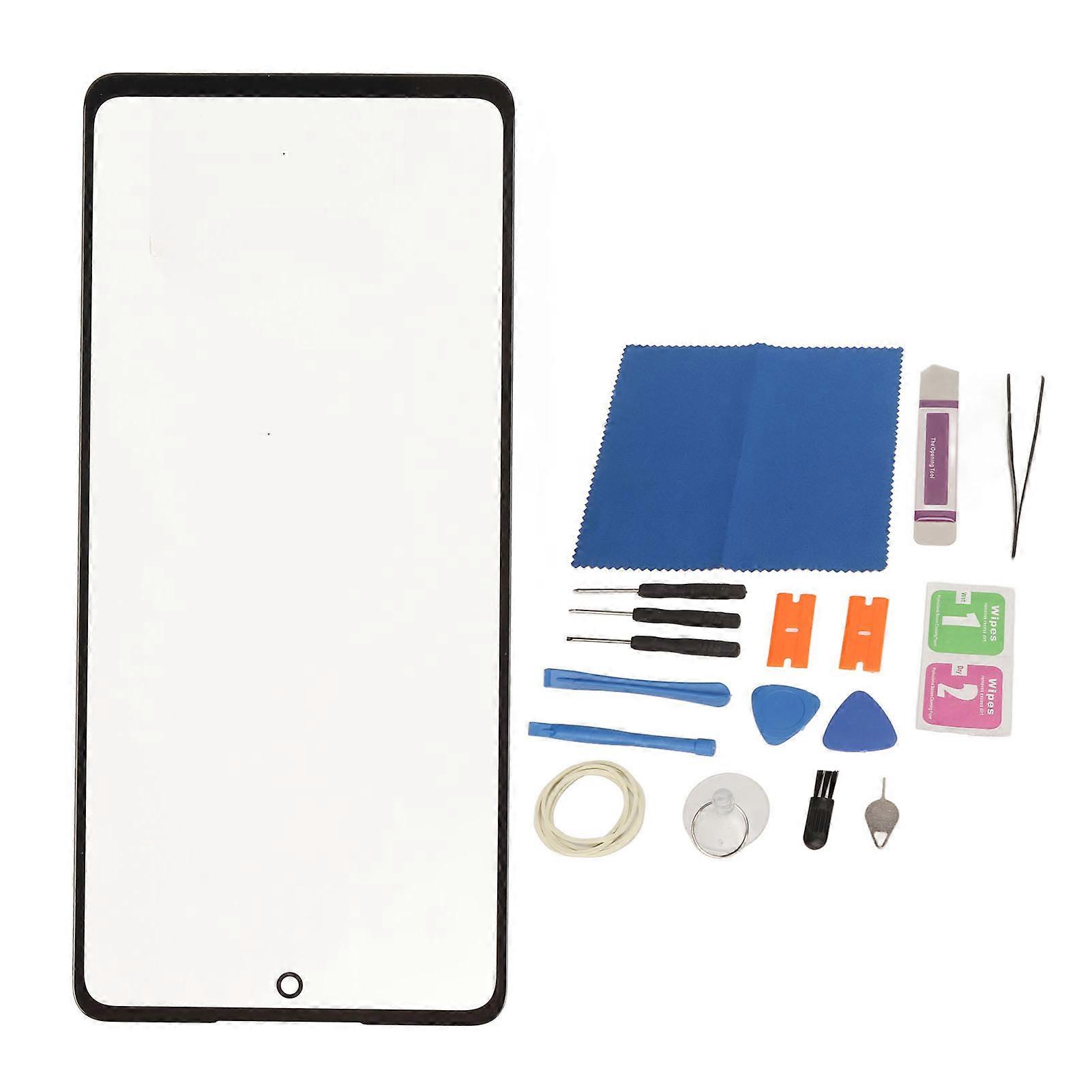 Black Front Outer Screen Glass Cover Replacement Professional