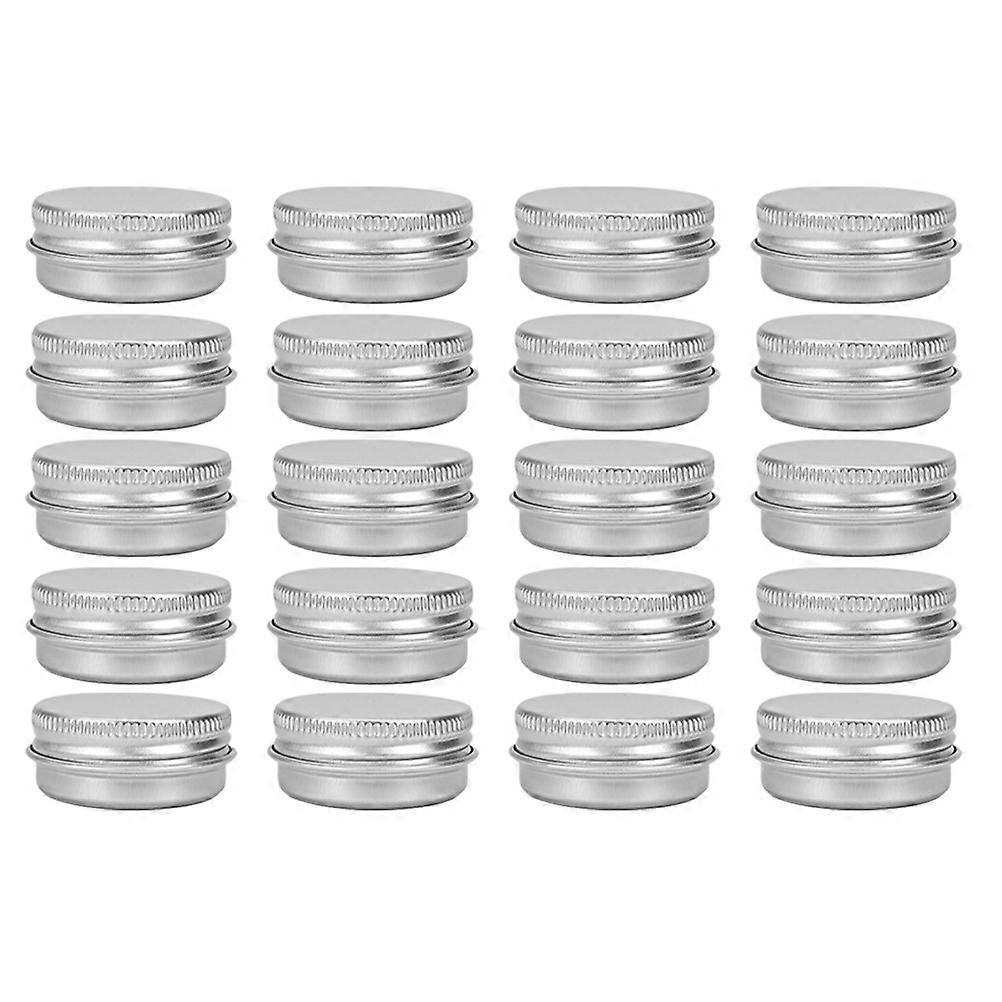 20Pcs Aluminum Screw-thread Cosmetics Boxes Cream Paste Storage Boxes 15g