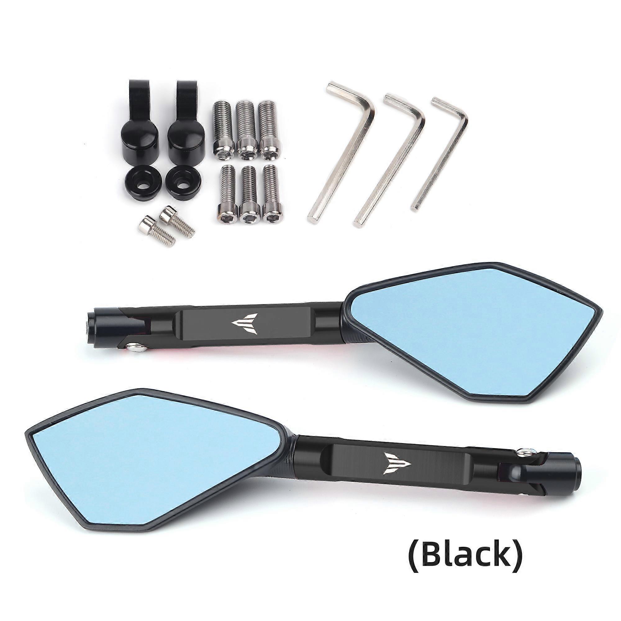 Fsw Universal Motorcycle Mirror Cnc Side Rearview For Yamaha Mt01 Mt25 Mt03 Mt07 Mt09 Mt10 Mt125 Mt-125