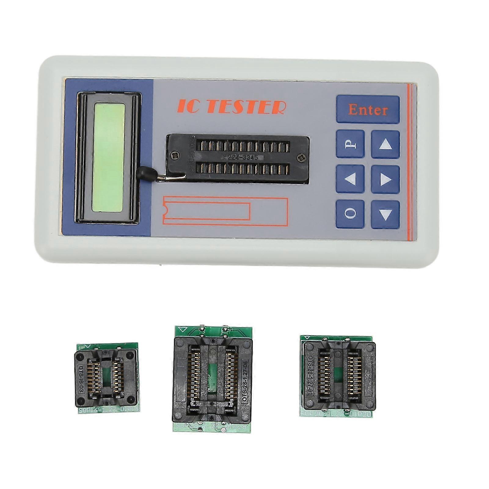 IC Tester High Accuracy Multifunctional Transistor Tester for 74HC Series 74LS Series CD4000 Series HEF400 Series