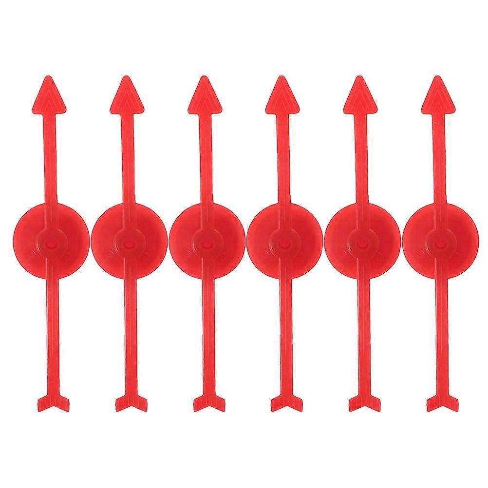 6pcs Rotating Arrow for Lottery Wheel Plastic Arrow Spinners Board Game Plastic Spinners