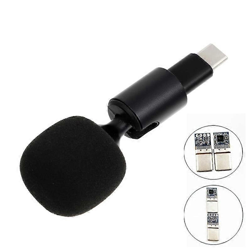 Phone Microphone TYPE-C Straight Head Jerry Solution (Sponge Cover)