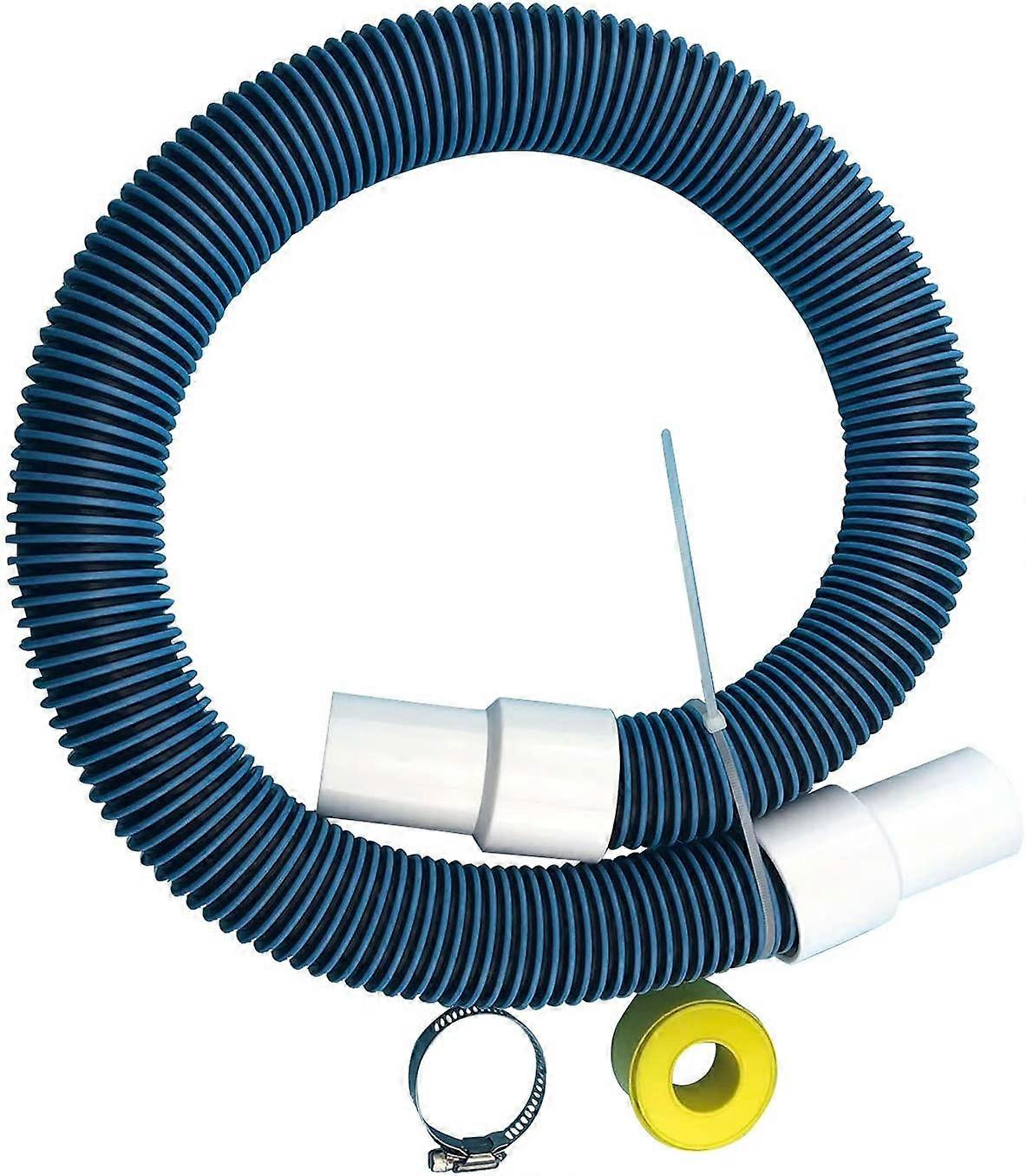 Swimming Pool Water Hose - Heavy Duty Inground Pool Suction Hose with Swivel Cuff, EVA Pool Pump Replacement Parts, L: 1m, Diameter: 38mm