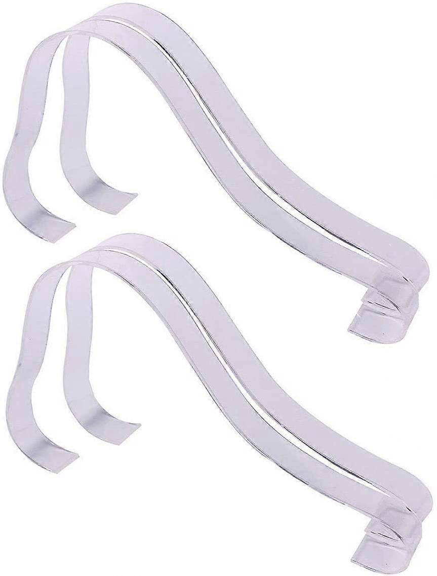 4PCS Acrylic Clear Shoe Display Rack Shoe Support, Sandal Shoes Display Stand Inserts Holders