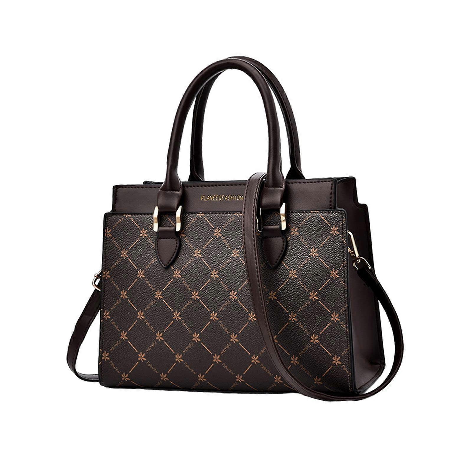 Kvinnor Handväska, Kuvertväska Tryckt Axelväska PU Läder Tygväska Arbetsväska Daglig Användning (Kaffe)