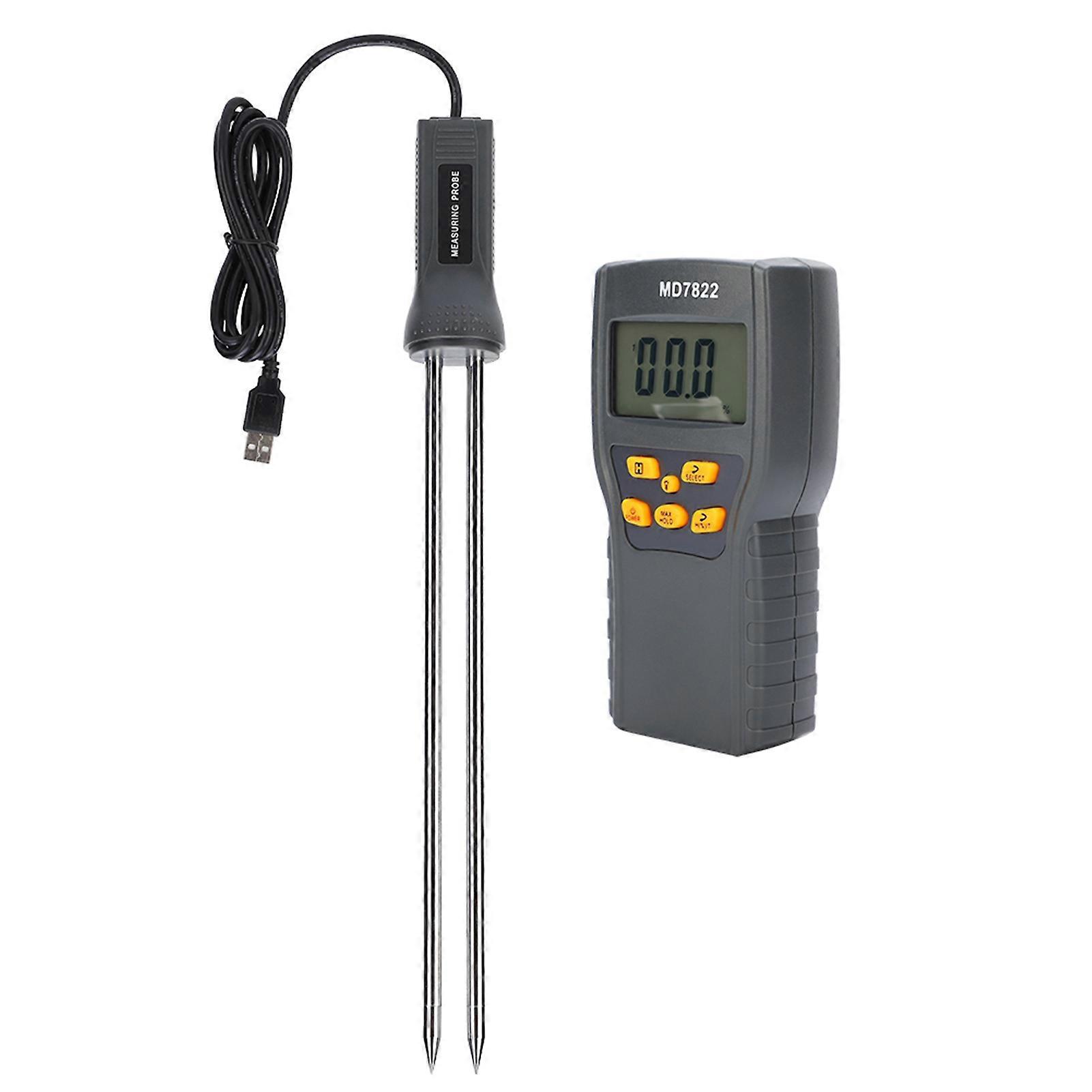 Portable Grain Moisture Meter Digital Display Precise Humidity Tester for Rice Soybean