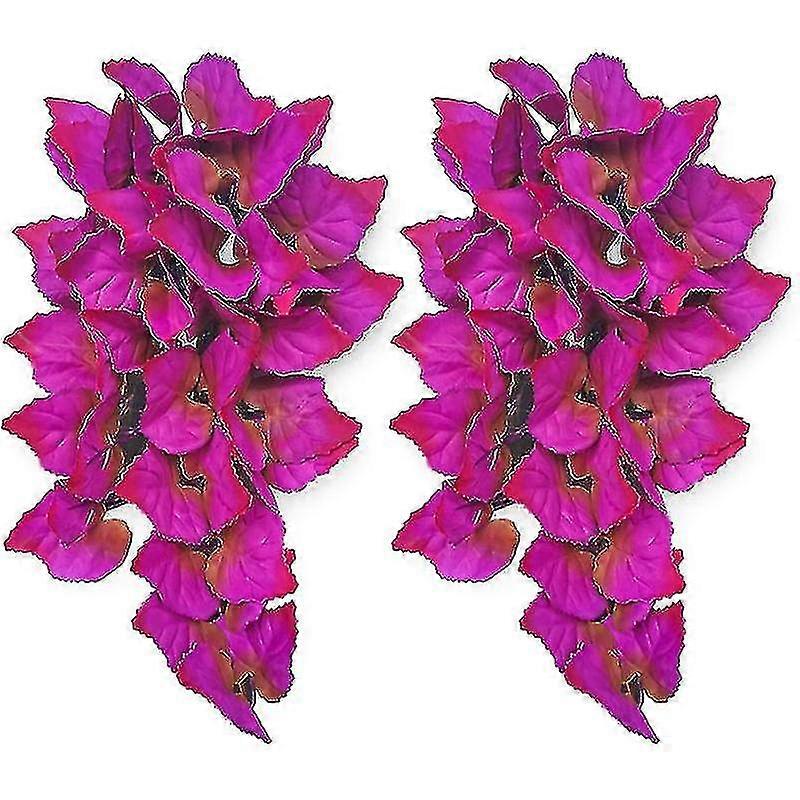 2024 2 Pack Hanging Terrarium Plants With Suction Cups, For Reptile