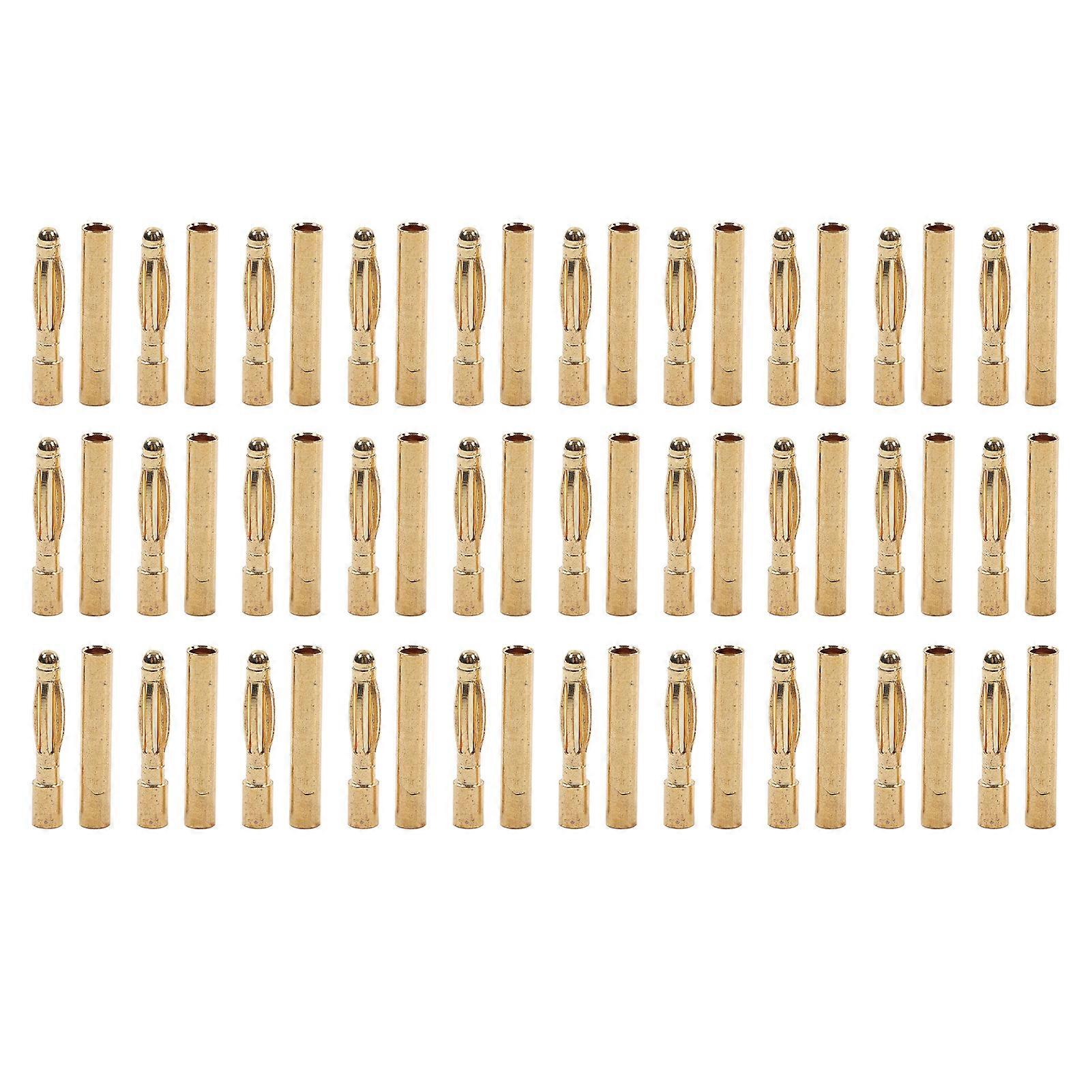 30セットバナナコネクタプラグ真鍮耐食性安定した安全バッテリーコネクタプラグ2.0バッテリー用