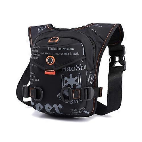 Universal HaoShuai 5126 Outdoor Reitbeintasche Multifunktionale Sport Männer Brusttasche Tragbare Gürteltasche Umhängetasche Schwarz