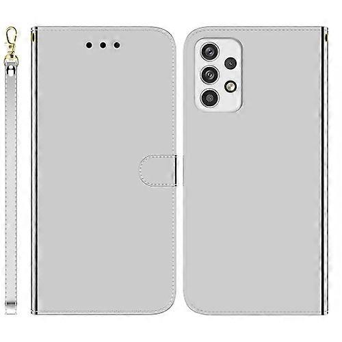 For Samsung Galaxy A23 Imitated Mirror Surface Horizontal Flip Leather Phone Case
