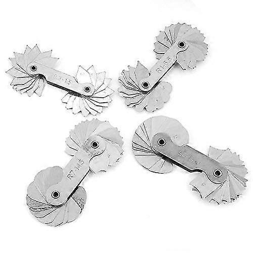 4pcs Radius Rod Stainless Steel Bump Measuring Tool R0.3-1.5/r7-14.5/r15-25