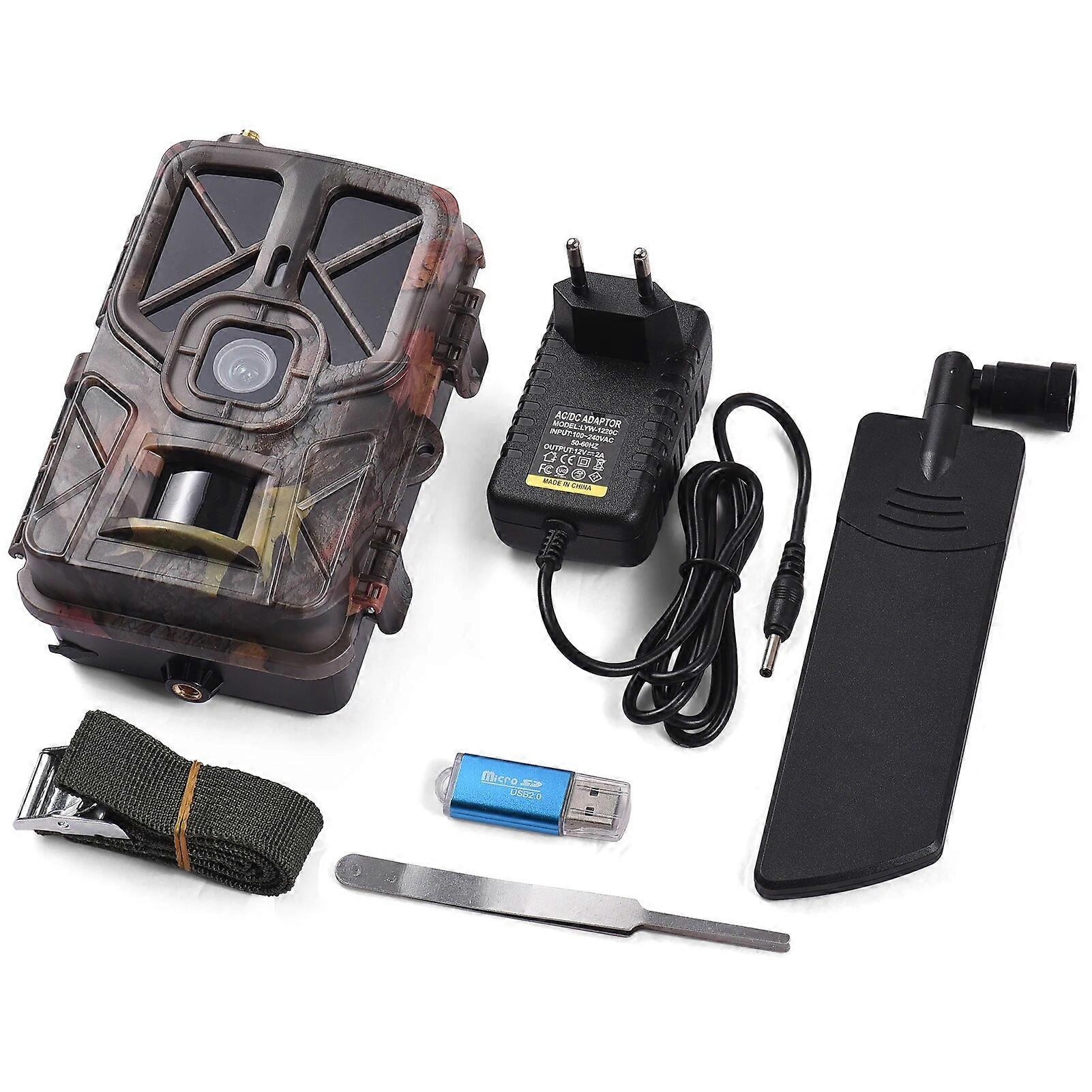 4G / LTEハンティングカメラワイヤレス36MPトレイルおよびゲームカメラ防水屋外赤外線ナイトビジョン野生動物スカウト