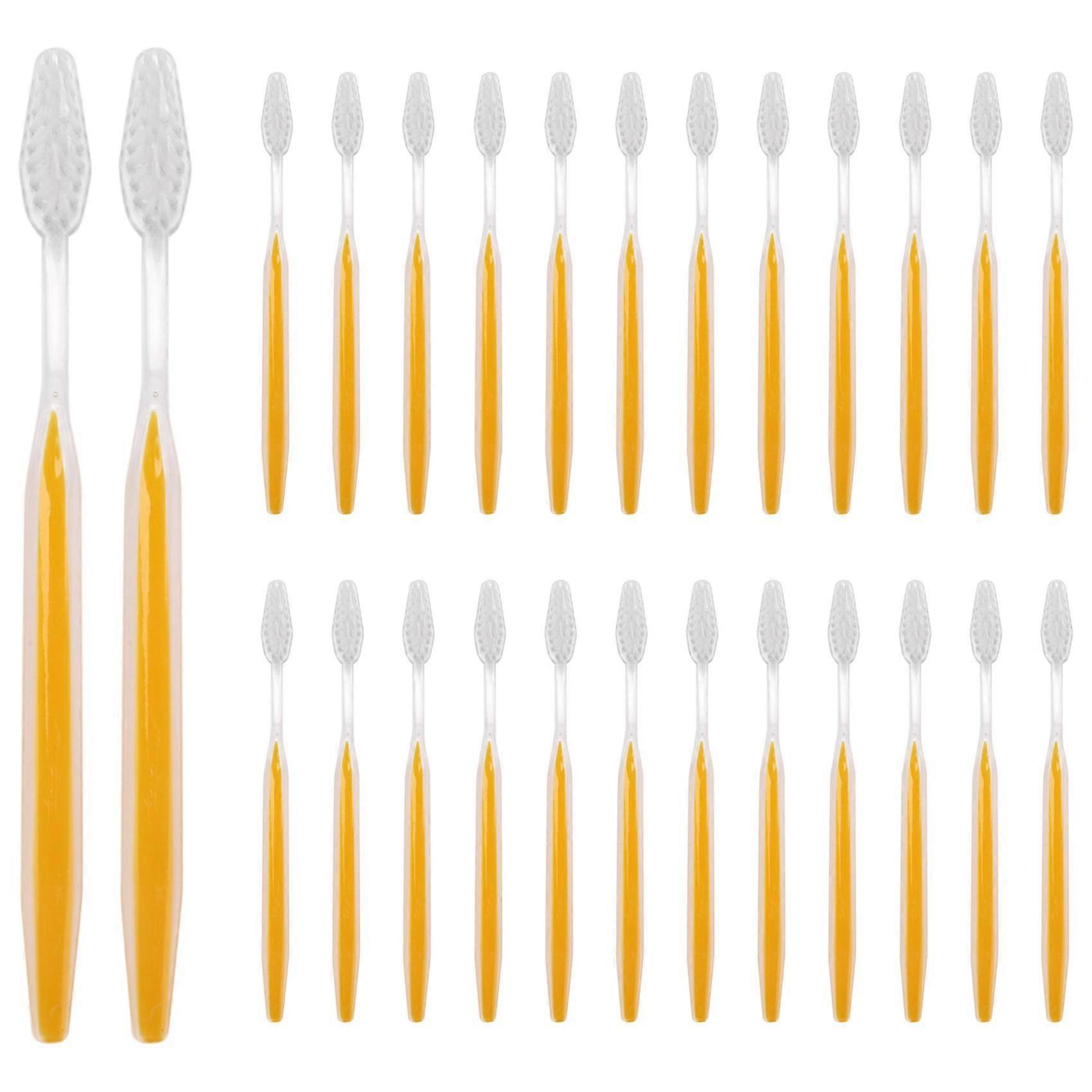 100 ayrı paketlenmiş diş fırçası Yetişkin veya çocuk tek kullanımlık seyahat diş fırçaları, seyahat tuvaleti