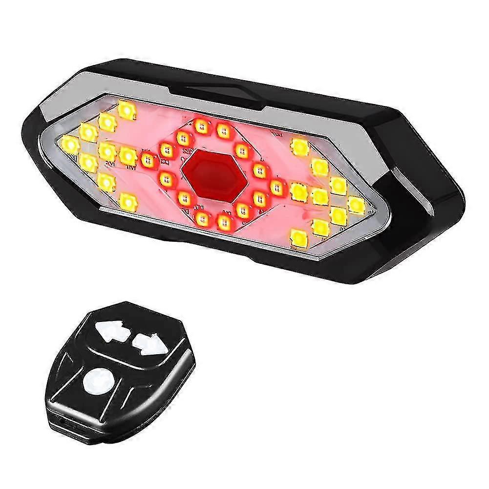 Bike - With Wireless Remote Arrow Turn 5 Modes Usb Recharable
