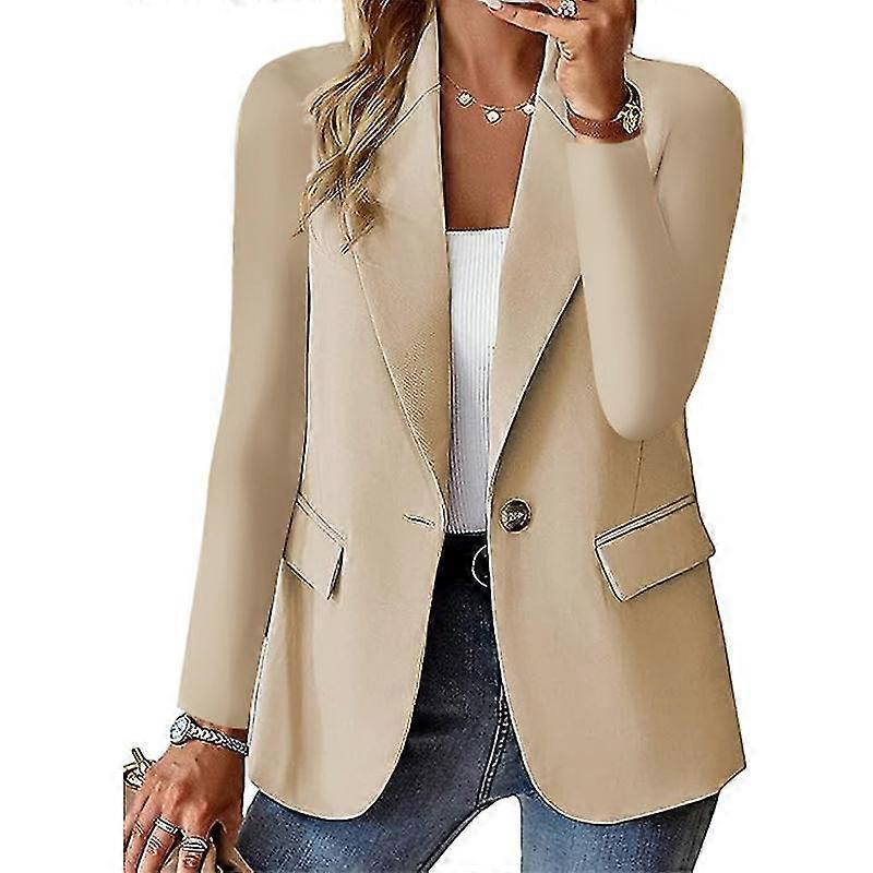 Dam Kavaj Bussiness Casual Kavajer Långärmad Button Down Kavaj Jacka