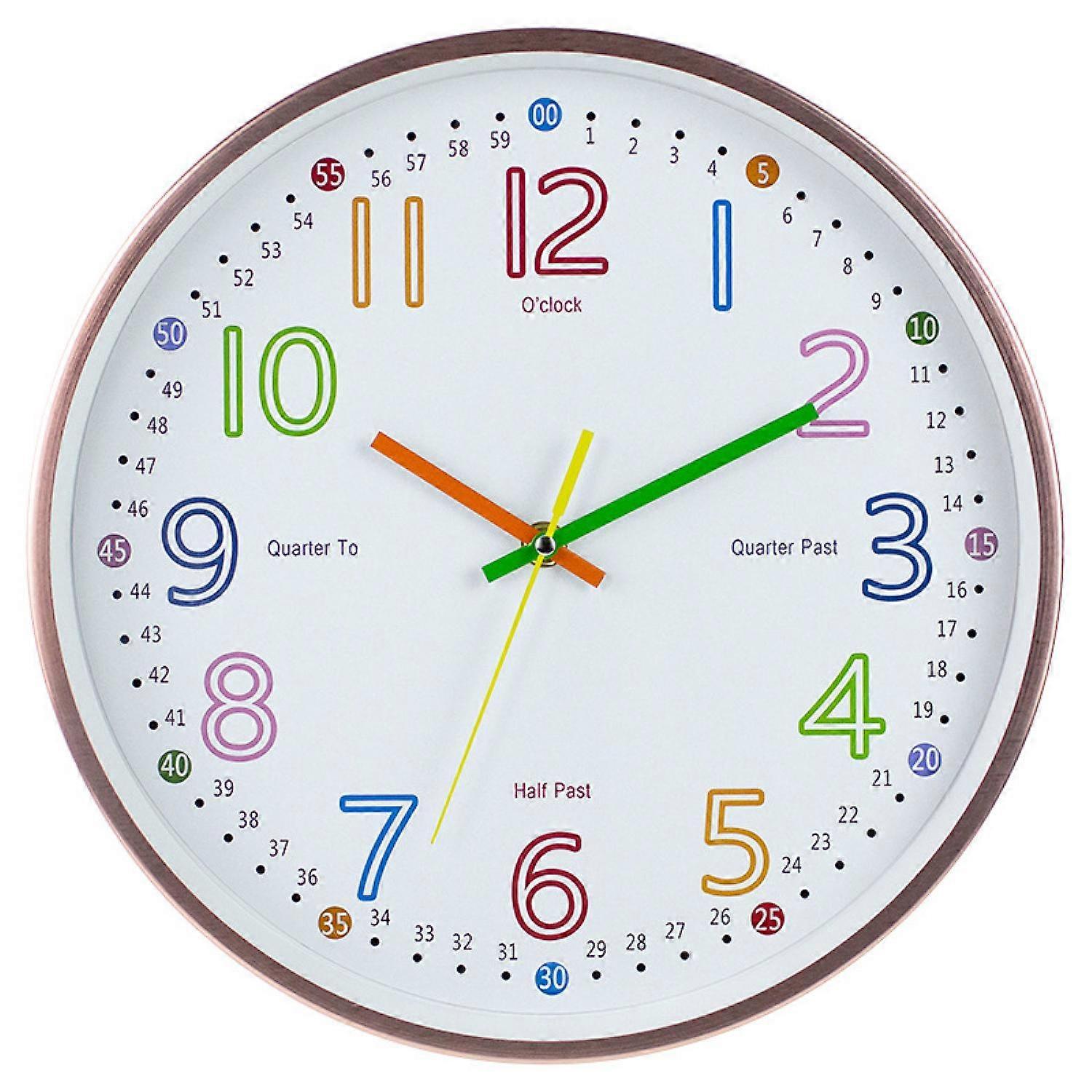 Children's iron and metal wall clock, 30 cm