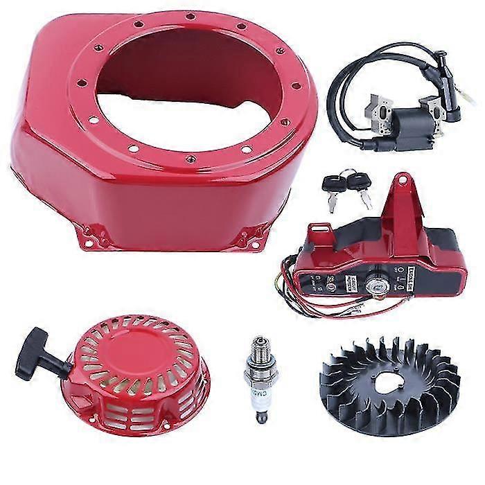 Coperchio dell'alloggiamento della ventola del volano di avviamento dell'interruttore di accensione compatibile con GX160 GX200 5.5HP -