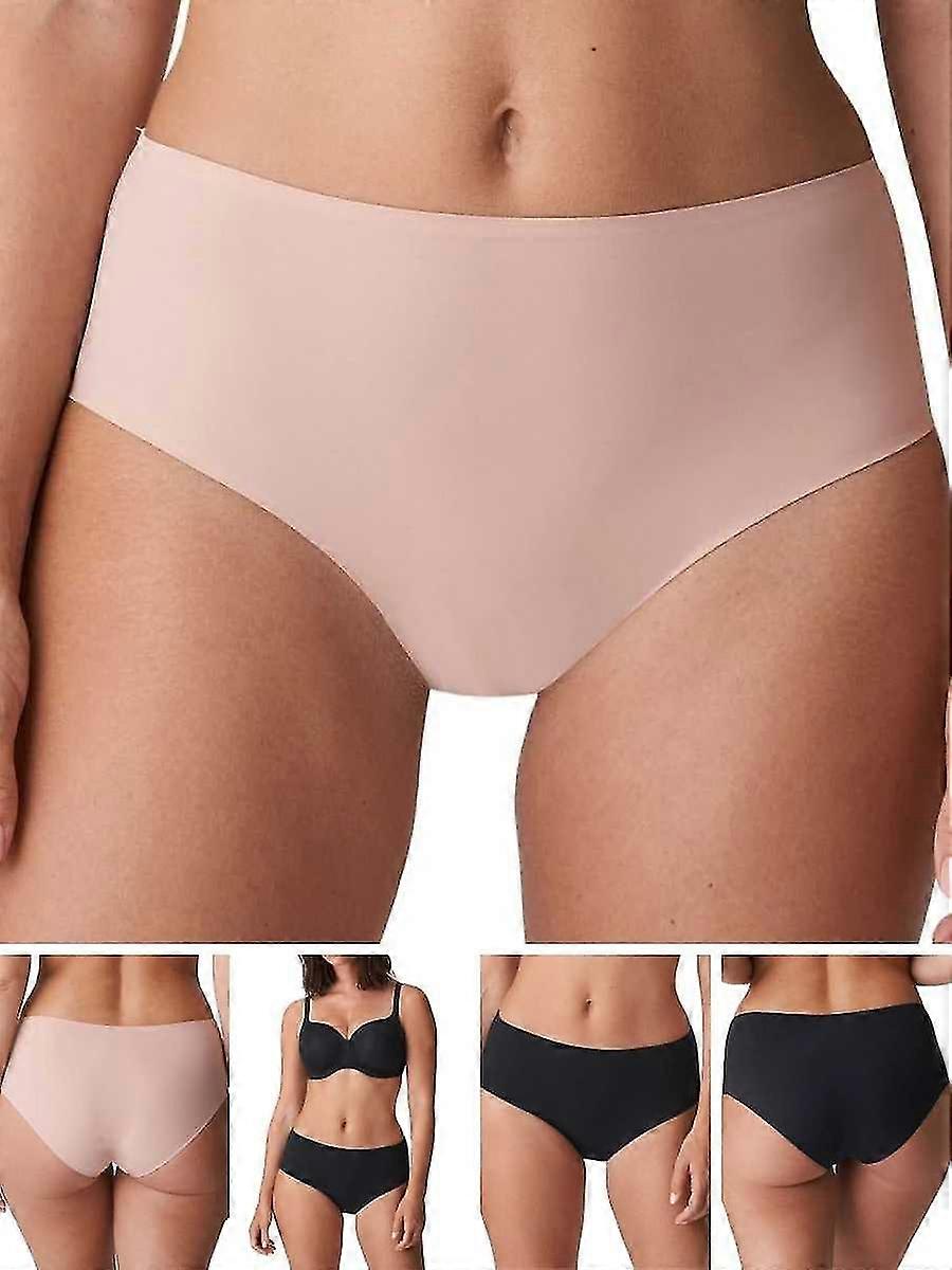 Hudvänlig, delikat, i ett stycke, sömlös, bekväm, medium midja, hela höftunderkläder, grentrosor i bomull som andas, underdelar