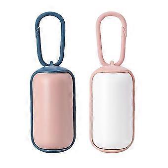 2 Pet Dog Poop Bag Dispensers - Miljövänliga husdjursavfallspåsar - Tillbehör för husdjur Poop Bag Supplies