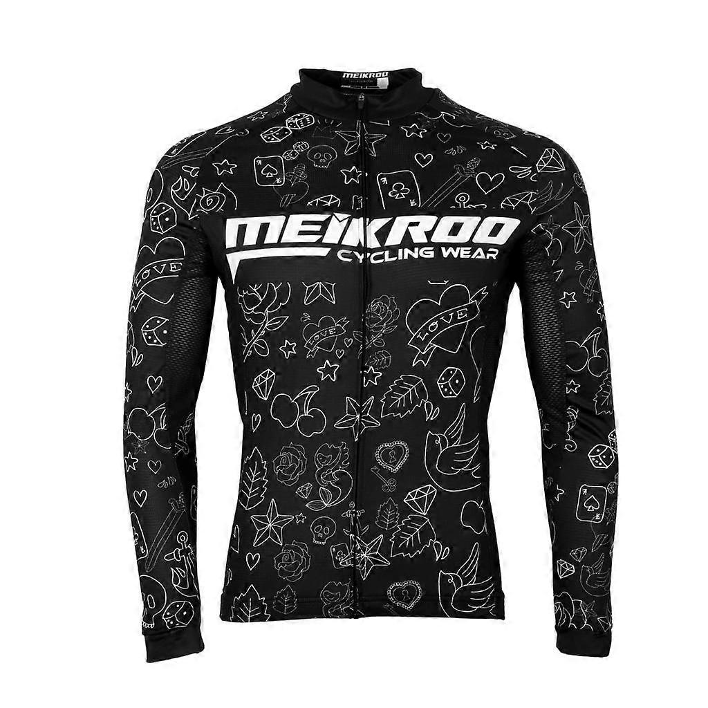 ركوب الدراجات جيرسي أعلى كم طويل سستة الدراجة ركوب الدراجات ركوب سباق سترة M