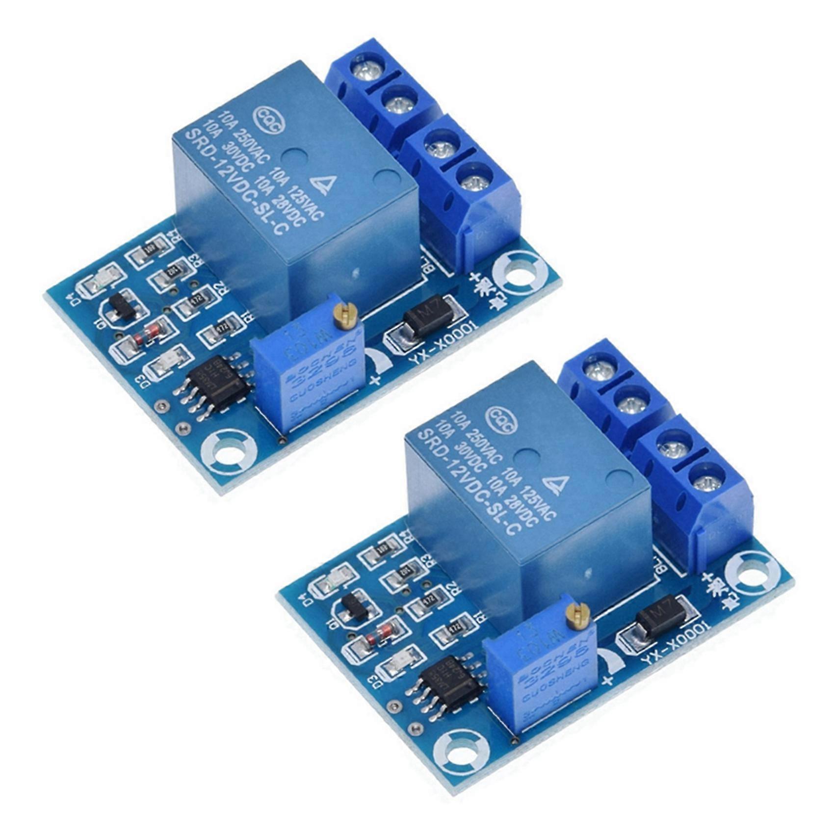 2X -X0001 DC 12V Battery Undervoltage Management Module Low Voltage Automatic Switch Recovery Prote