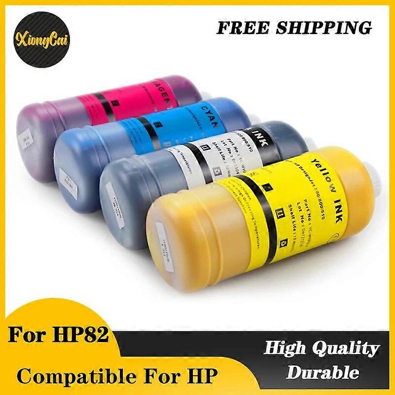 Redkid 1000 ml/bottiglia 4 colori per l'inchiostro del pigmento HP82 per la stampante di HP Designjet 500 800 510 1 pz ciano