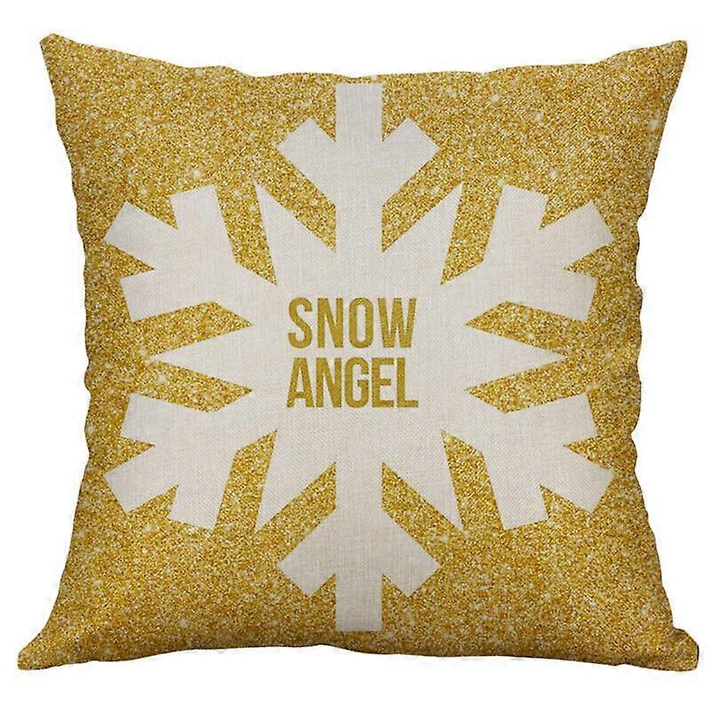 Ferme Noël Art Déco Housse de Coussin Oiseau de Noël Neige Automne Imprimer Taies D’oreiller Design 963