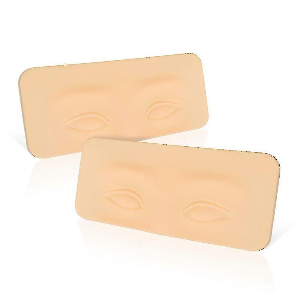 2pcs Practice Skin For Eyebrows Lips Permanent Makeup Silicone Practice Skin